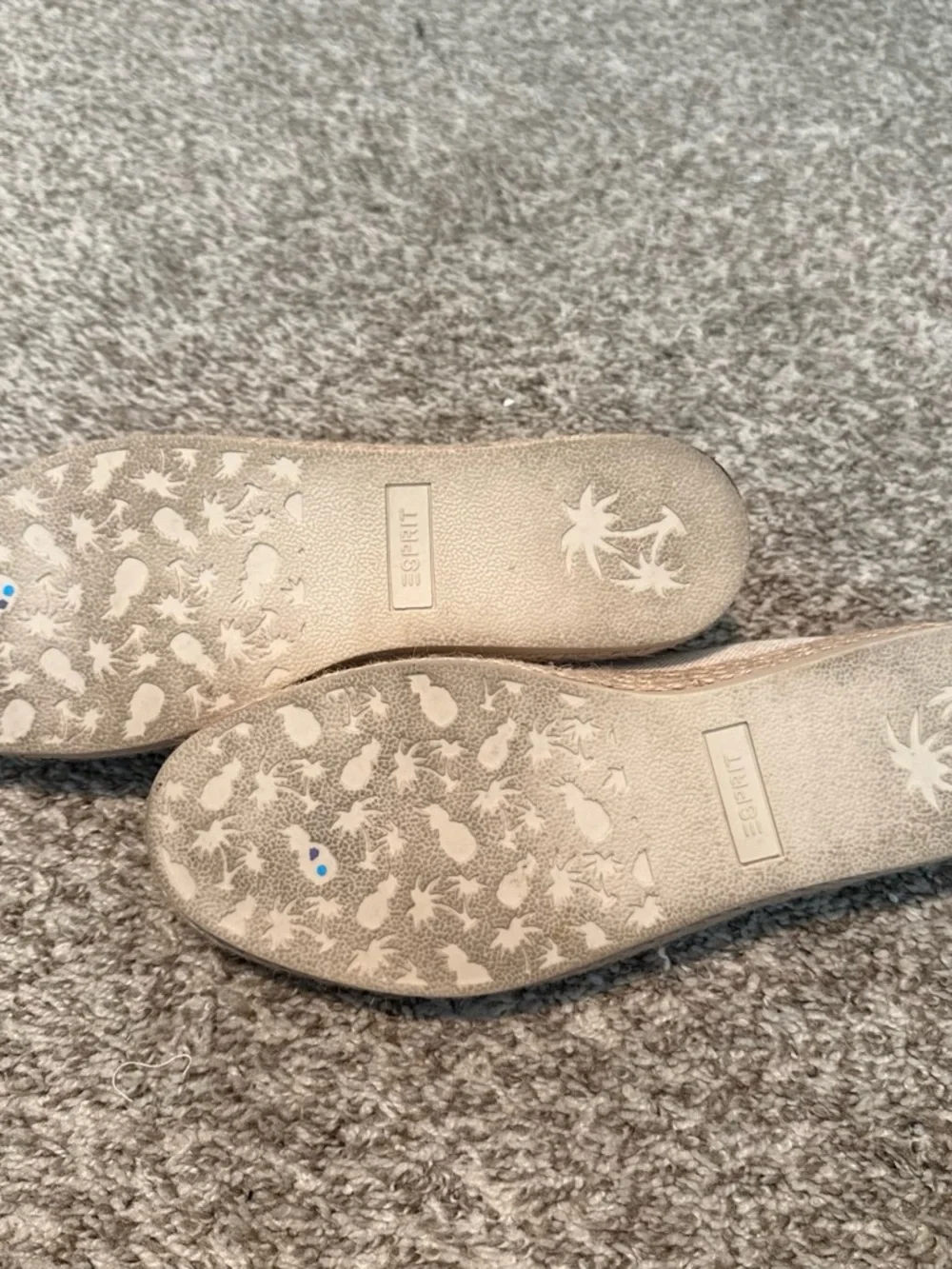 Esprit Beige Linen Slip-On Espadrilles - Women